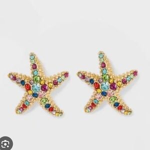Sugarfix by Baublebar - under the sea -Colorful Starfish Earrings